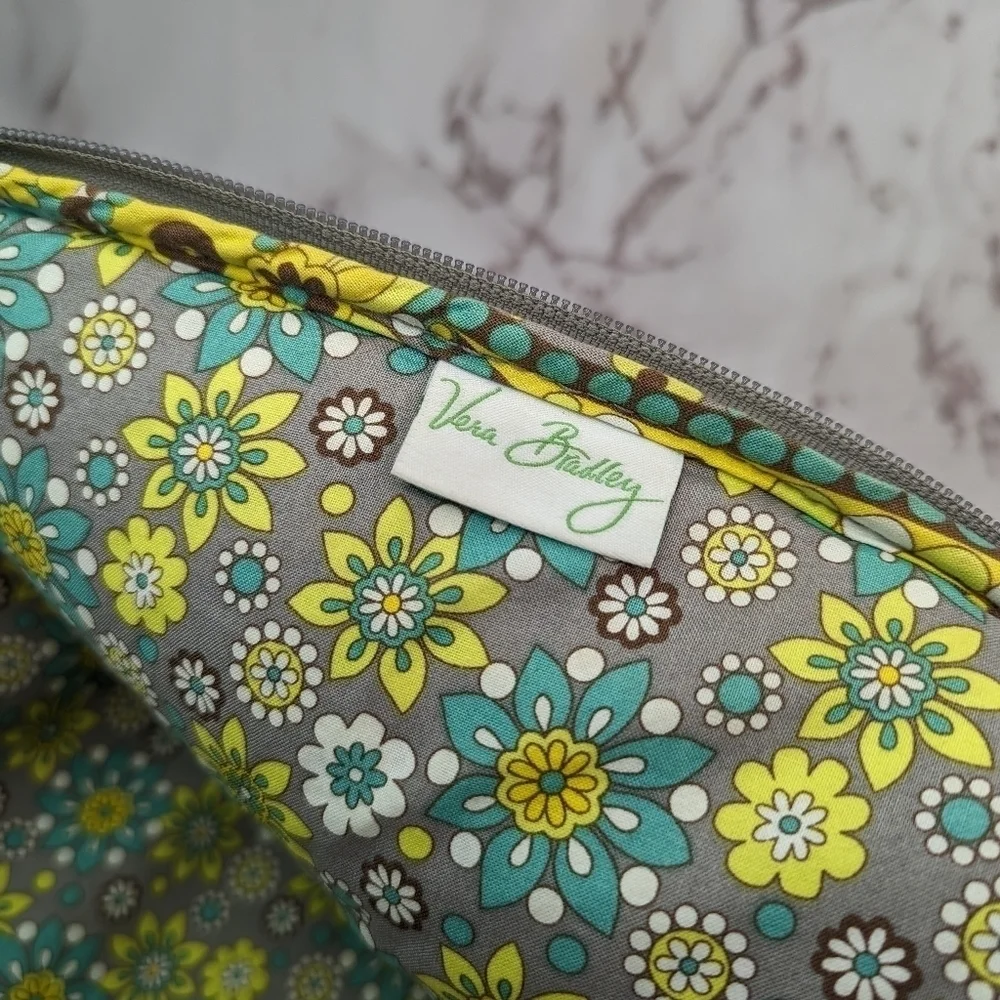 Vera Bradley Laptop Case Blue Yellow Paisley Tapestry Quilted Boho Hippie 11x14